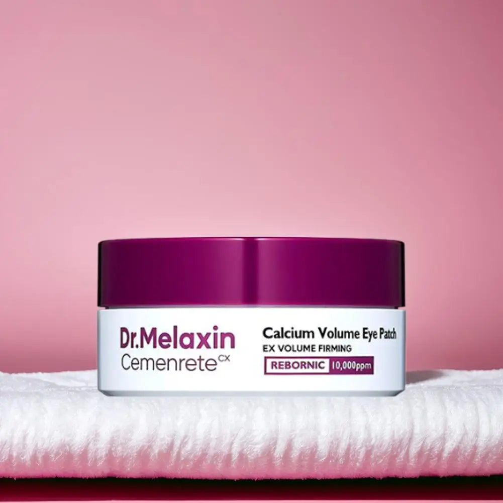 Dr. Melaxin Calcium Volume Eye Patch – 60 Hydrogel Pads with 10,000 ppm Calcium to Deeply Nourish and Revive Tired, Dry Eyes